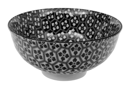 [14385] Mixed Bowls Rice Bowl 11.3x5.2cm 250ml Black YW-5814/5 12/96