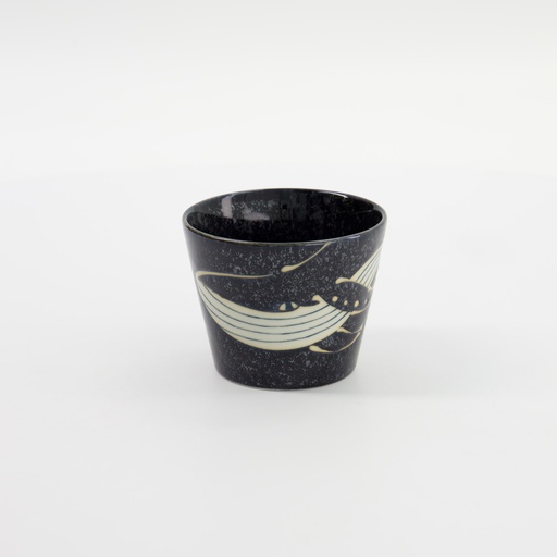 [33945] Kawaii Soba Cup Black Whale 8.6x6.9cm 210ml 33945 6/72