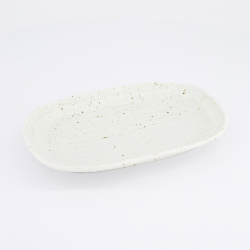 [33967] Craft Konahiki Oval Plate 25.8x16.7cm White 33967 6/48 