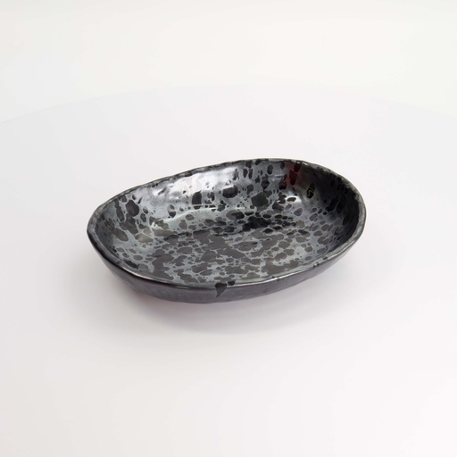 [33973] Craft Ginsai Oval Bowl 22.2x17.5cm Black 33973 4/48 