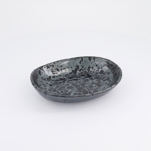 [33973] Craft Ginsai Oval Bowl 22.2x17.5cm Black 33973 4/48 