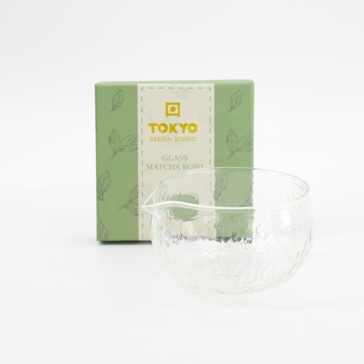[34015] Matcha Bowl Glass 12.5x7.5cmh 500ml 1/36 