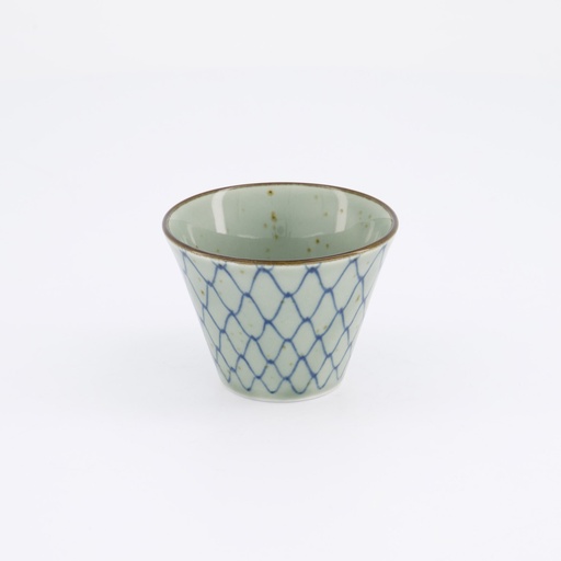 [34016] Mashiko Espresso Cup Mesh 7.5x5.3cm Blue 34016 12/192