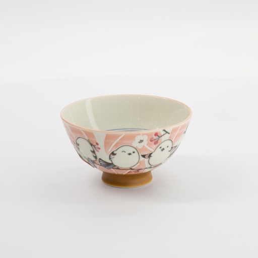 [34033] Kawaii Rice Bowl 11.5x6.2cm 300ml Bird Pink 34033 5/120