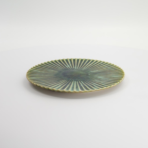 [34039] Mino Craft Round Plate 24cm Green 34039 1/24