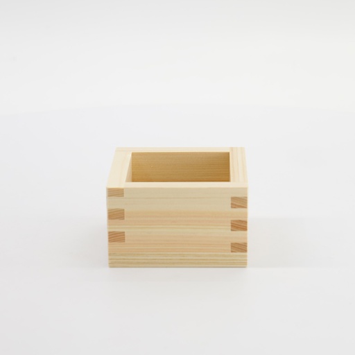 [34056] Wooden Sake Cup Masu Geisha 8.5x8.5x5.2cm OMS-GE 1/200 
