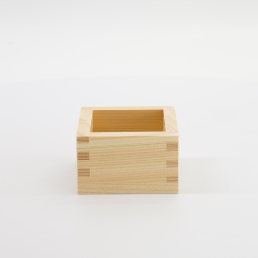[34057] Wooden Sake Cup Masu Samurai 8.5x8.5x5.2cm OMS-SM 1/200