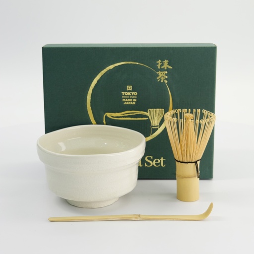 [34059] Matcha Giftset White 12.5x7.2cm 3pcs 34059 1/24 