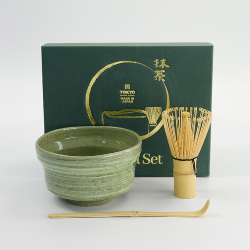 [34060] Matcha Giftset Yomogi Green 12.5x7.2cm 3pcs 34060 1/24