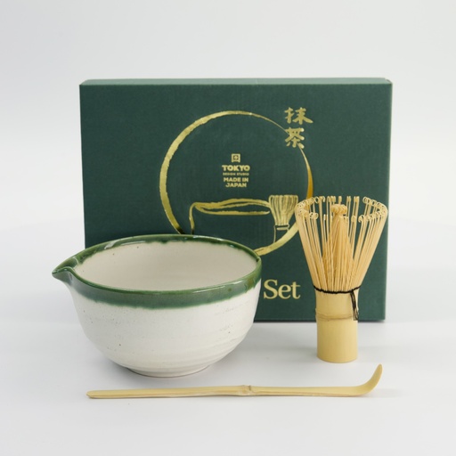 [34061] Matcha Giftset White Oribe 13x7.2cm 3pcs 34061 1/24