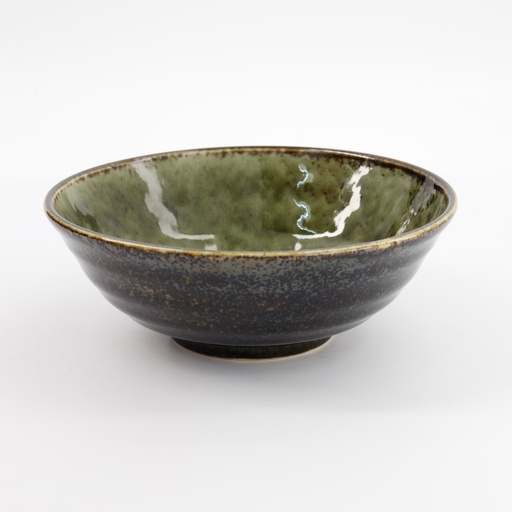 [34065] Shinryoku Green Ramen Bowl 21x7.8cm 1000ml 34065 4/32 