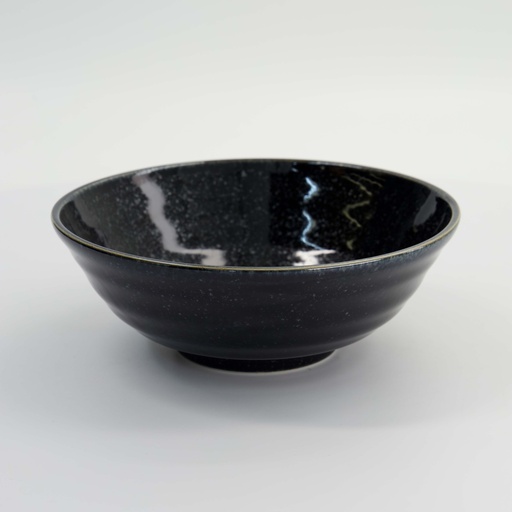 [34070] Kuromoku Black Ramen Bowl 21x7.8cm 1000ml 34070 4/32
