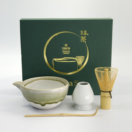 [34079] Matcha Giftset Unofu Green 14.5x6.5cm 4pcs 34079 1/20