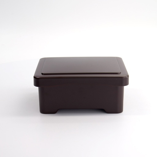 [34083] Chirashi Box w/Lid 16.8x14.3x7.6 Brown U-1-76 1/60