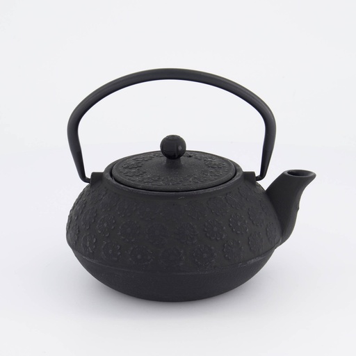[34144] WY Tea Kettle Iron Sakura YH-0.6L-8918B BLACK 1/8