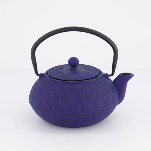 [34145] WY Tea Kettle Iron Sakura YH-0.6L-8918B BLUE 1/8