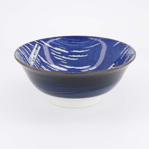 [34161] Hokusai Fuji Ramen Bowl 21x8.5cm Blue/White 34161 4/24 