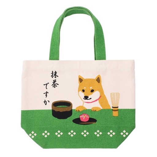 [34162] Kawaii Tote bag Shiba with Matcha 878006 25x33cm 2/60
