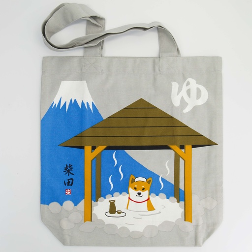 [34167] Kawaii Tote bag Onsen Shiba 862678 39x38cm 2/80