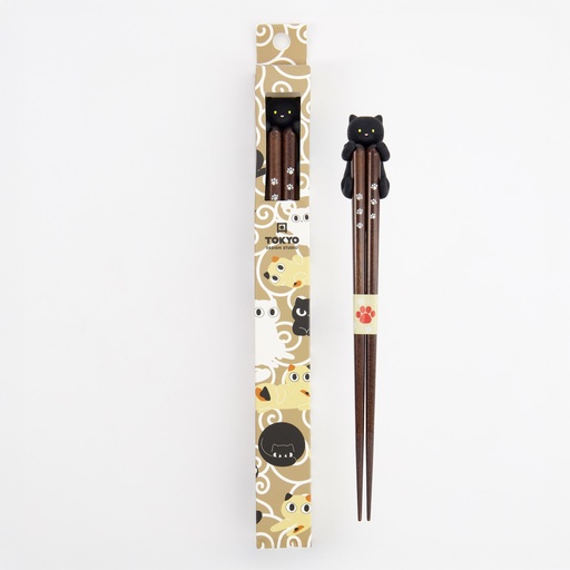 [34175] Chopstick Giftset With Rest Cat A53-33 BK 34175 10/200 