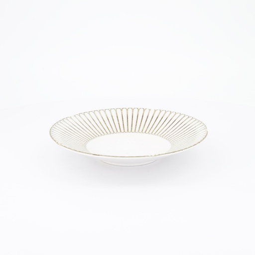 [34228] Kosai White Deep Plate 22x4cm 013054 6/36