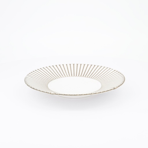 [34230] Kosai White Plate 24x4.5cm 013055 6/24