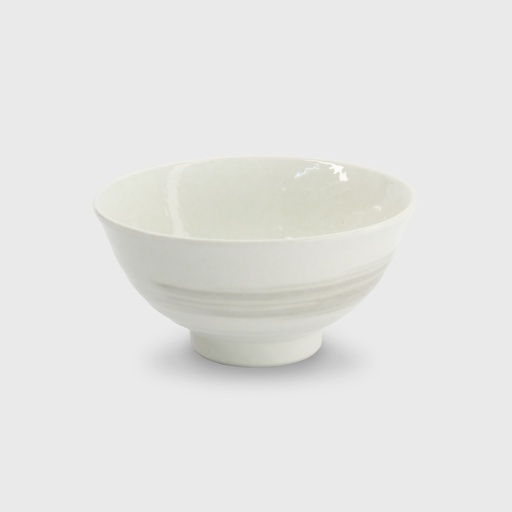 [34246] Yuki Kobiki Bowl Rim 16x8cm 600ml White 34246 6/48 