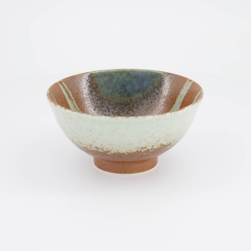 [34253] Aka-cha Suisho Bowl Rim 16x8cm 600ml Brown 34253 6/48