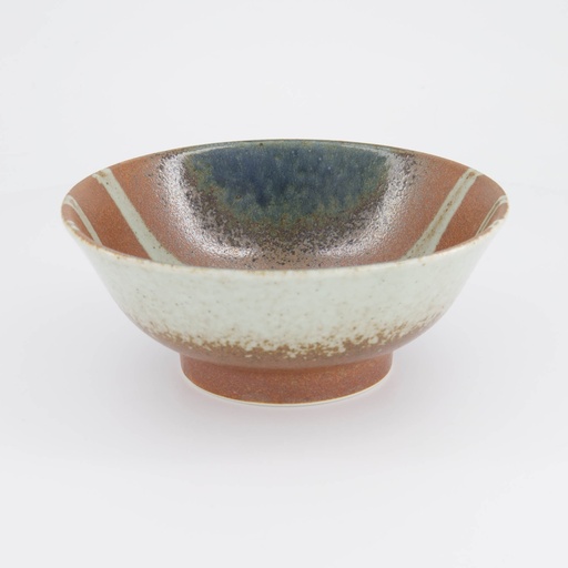 [34255] Aka-cha Suisho Ramen Bowl 21.5x9cm 1250ml Brown 34255 4/24
