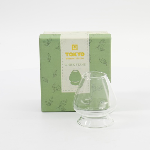 [34282] Matcha Whisk Stand Glass 6.8x6.2cm 6/72 