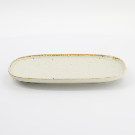 [34288] Umizuna Beige Oval Plate 24x16x2cm 34288 3/36 