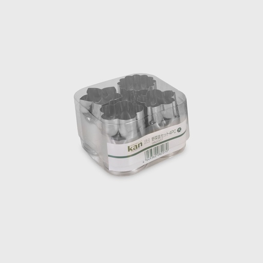 [082070] Kitchen Stainless Vegetable Cutter Mold 4pcs Set 3.5x5.3cm(H) 082007 1/50