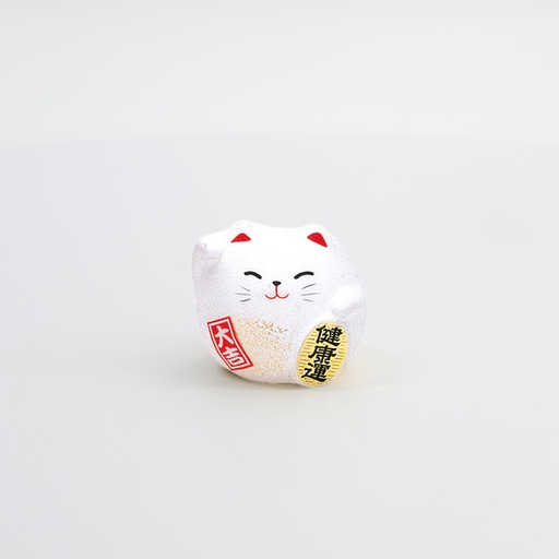 [6122] Lucky Cat 5.5cm Wh.  KT7/C 1/192