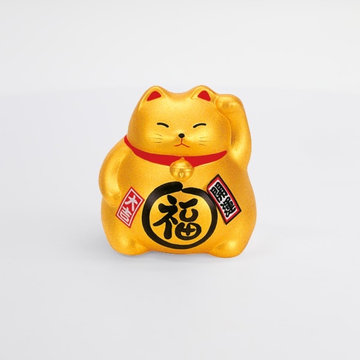 [6129] Lucky Cat 9cm Gd.  KT6/KC 1/96