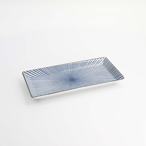 [2479] Sendan Blue Plate 23x11.5x2.5cm NT00202 (38121) 2479 6/48
