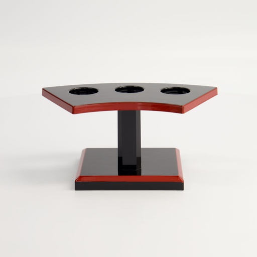 [4049] Lacquerware Sushi Roll Stand 3pcs Bl/Rd WO302 10/60