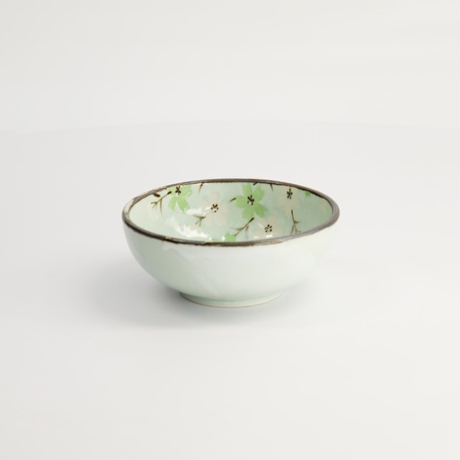[7814] Green Cosmos Bowl 11.2x4.5cm 200ml Q54/GC 12/96