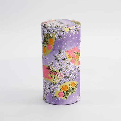 [7754] Tea Container S.S. 7.4x15.5cm 200g Purple TCN388 1/120